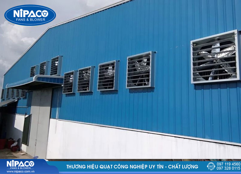 Phân phối Quạt hút công nghiệp vuông Nipaco giá tốt cho mọi công trình