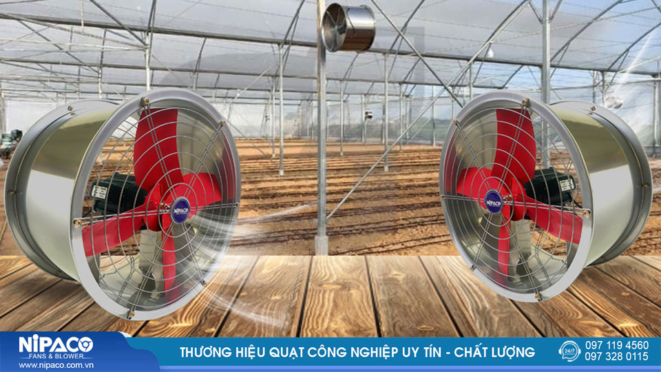 Quạt công nghiệp hướng trục là gì? Phân loại và ứng dụng 6 Quạt thông gió tròn Nipaco có nhiều ứng dụng thực tế