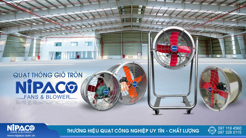 Quạt thông gió tròn Nipaco - Chất lượng, giá tốt