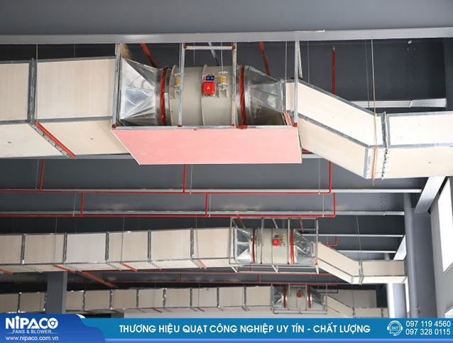 Quạt thông gió công nghiệp hướng trục cấp gió, cấp khí tươi