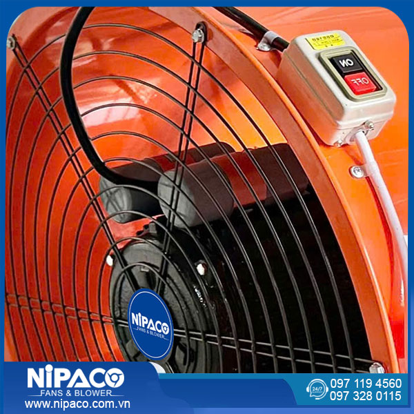 Quạt công nghiệp di động Nipaco SHT-50 13 Công tắc ON/OFF quạt công nghiệp di động Nipaco