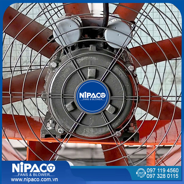 Quạt công nghiệp di động Nipaco SHT-50 12 Động cơ lõi đồng tản nhiệt tốt, hiệu suất mạnh mẽ