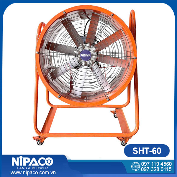 Quạt công nghiệp di động Nipaco SHT-60 8 Quạt công nghiệp di động Nipaco SHT-60
