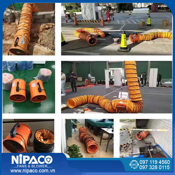Quạt hút công nghiệp xách tay Nipaco SHT-40 12 Ứng dụng Quạt hút công nghiệp xách tay