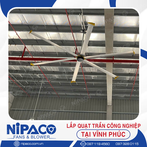 Quạt trần công nghiệp 6.2M tại Vĩnh Phúc