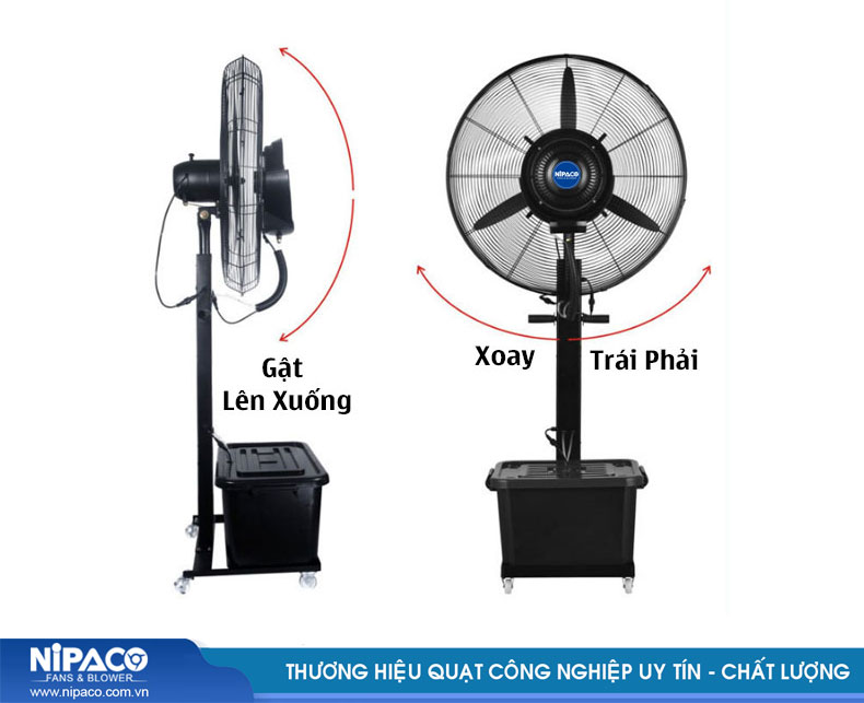 Quạt phun sương công nghiệp Nipaco Hiệu quả cao