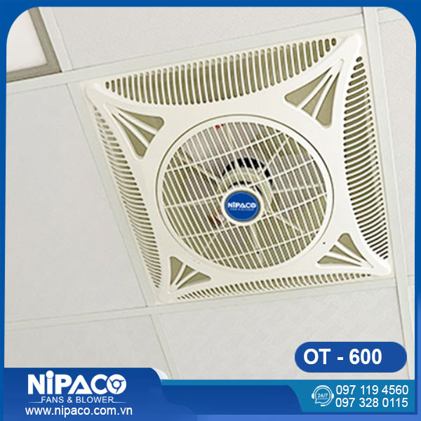 Quạt ốp trần Nipaco OT 600x600 có điều khiển 11 Quạt ốp trần Nipaco OT 600x600 có điều khiển