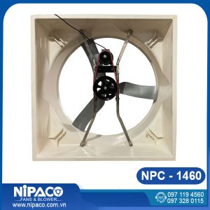 Quạt hút composite cánh nhôm đúc loa dây đai mắc xích