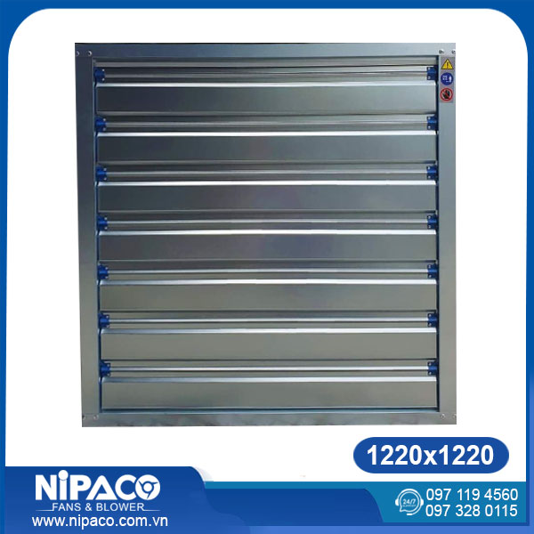 Quạt hút công nghiệp vuông 1220x1220 Nipaco 2 Quạt hút công nghiệp vuông 1220x1220x400mm