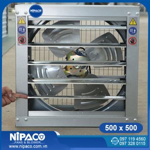 Quạt hút công nghiệp vuông 500x500x320mm