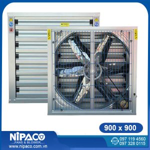 Quạt hút công nghiệp vuông 900x900 Nipaco
