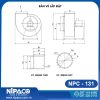 Bản vẽ Quạt ly tâm công nghiệp Nipaco NPC-131