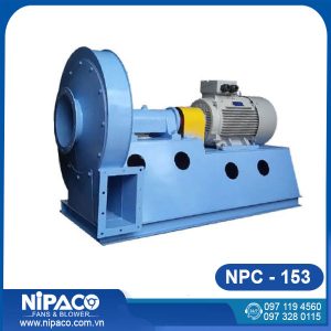 Cánh Bản vẽ Quạt ly tâm công nghiệp Nipaco NPC-153 gián tiếp