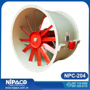 Quạt công nghiệp hướng trục Nipaco NPC-204 trực tiếp motor chịu nhiệt