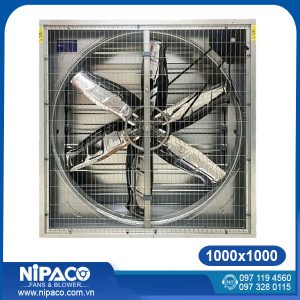 Quạt hút công nghiệp vuông 1000x1000x400mm