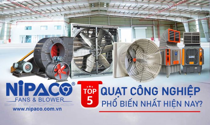 Top 5 Quạt công nghiệp phổ biến hiện nay