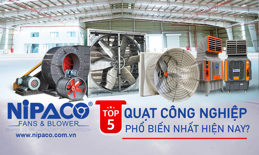 Top 5 Quạt công nghiệp phổ biến hiện nay