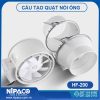 Quạt thông gió nối ống HF-100 Nipaco 6 Cấu tạo Quạt thông gió nối ống Nipaco
