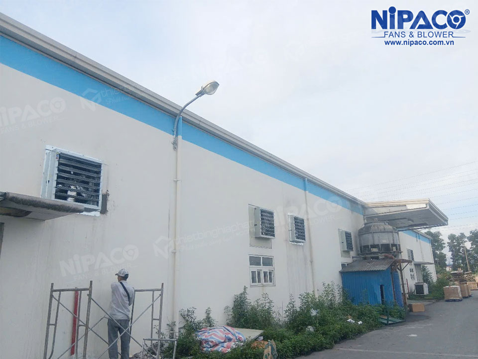 Cung cấp và lắp đặt Quạt thông gió vuông 1000x1000 tại Ninh Bình