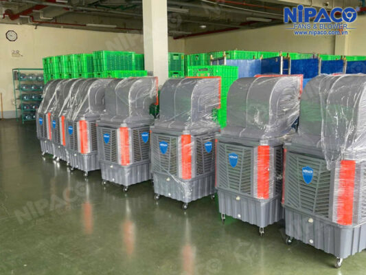 Cung cấp 40 Quạt hơi nước di động Nipaco tại KCN Thăng Long - Hà Nội