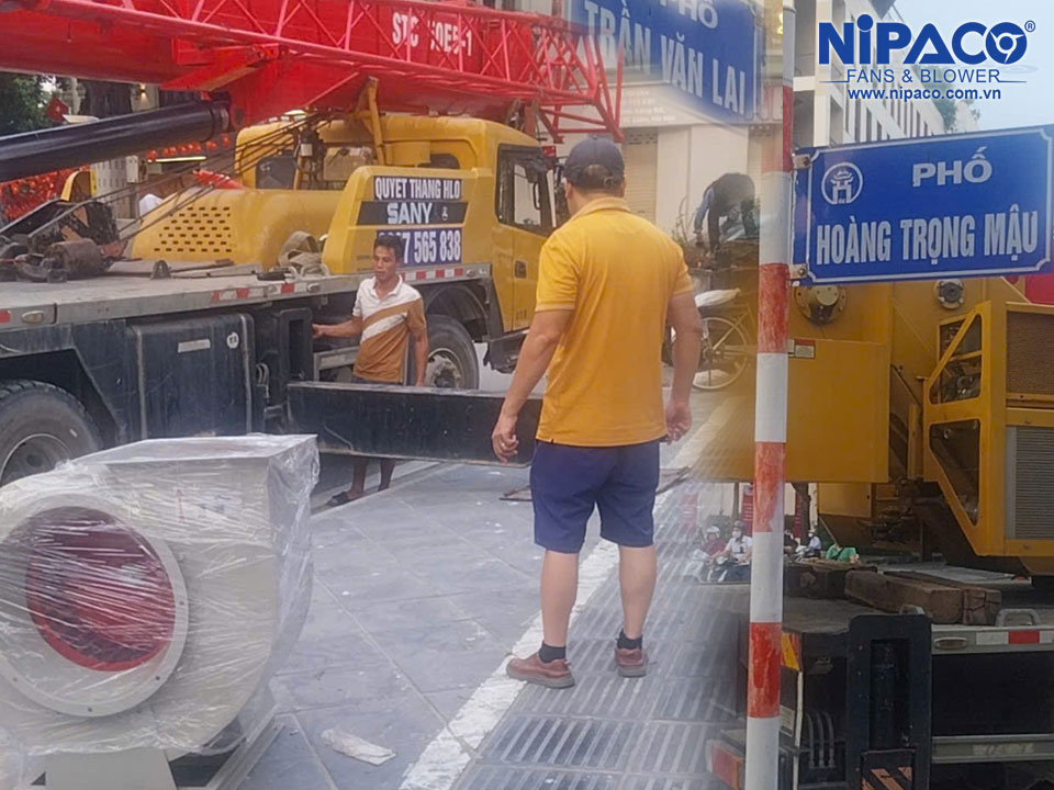 Cung cấp Quạt ly tâm hút khói tại Nhà hàng BBQ Mỹ Đình - Hà Nội