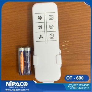 Quạt ốp trần Nipaco OT 600x600 có điều khiển